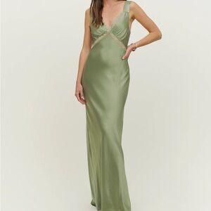 NWT Reformation Chania Silk Dress